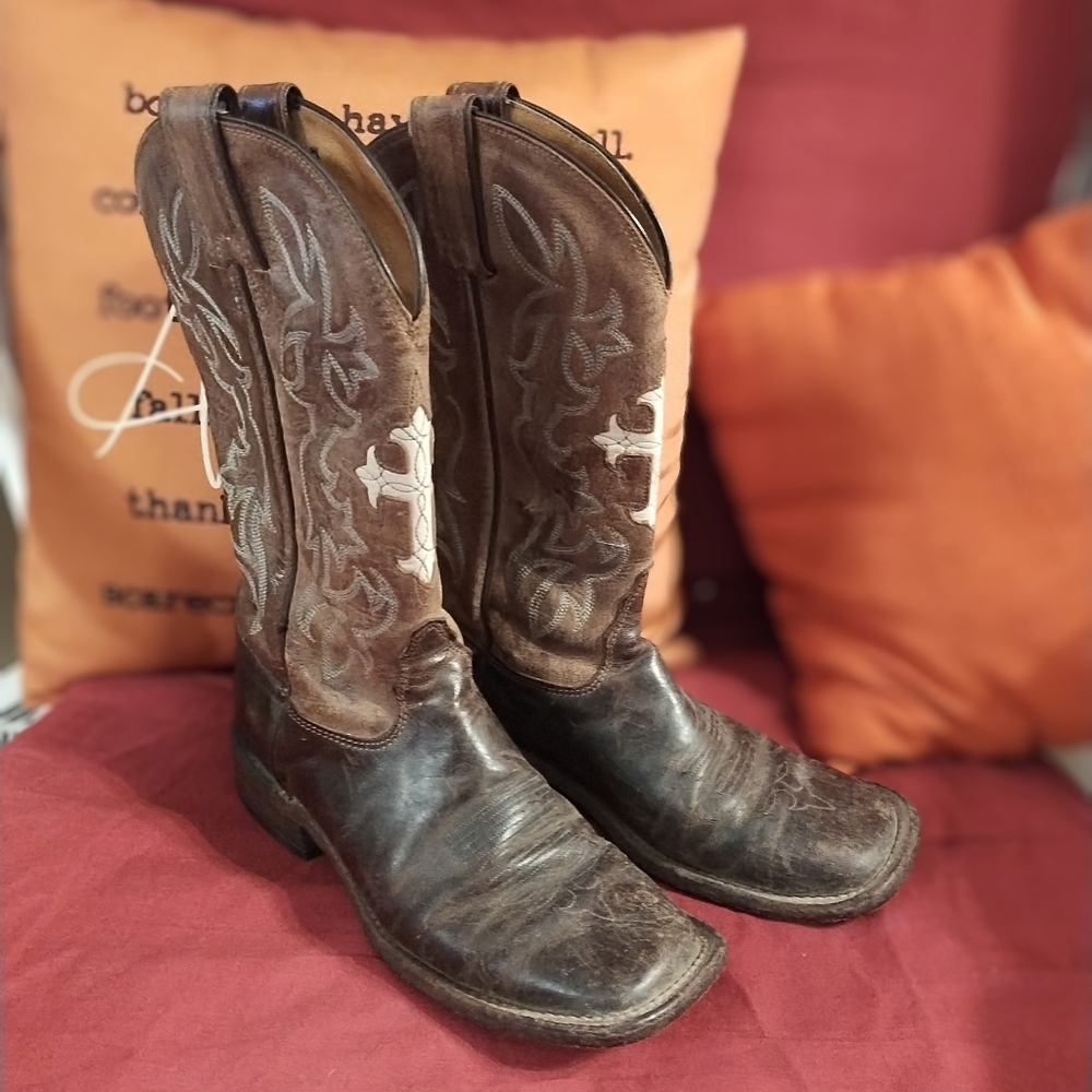 Tony Lama goat skin boots